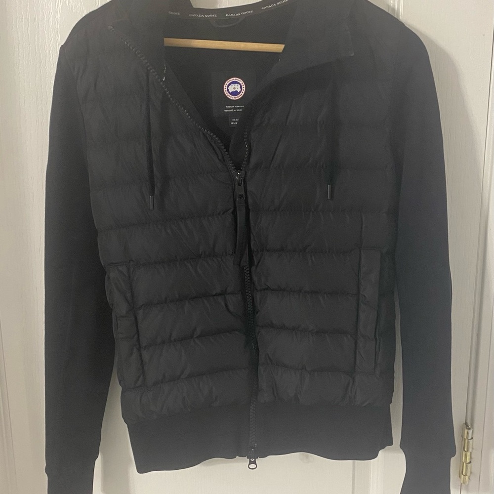 Canada Goose Black Quilted Hooded Puffer Jacket